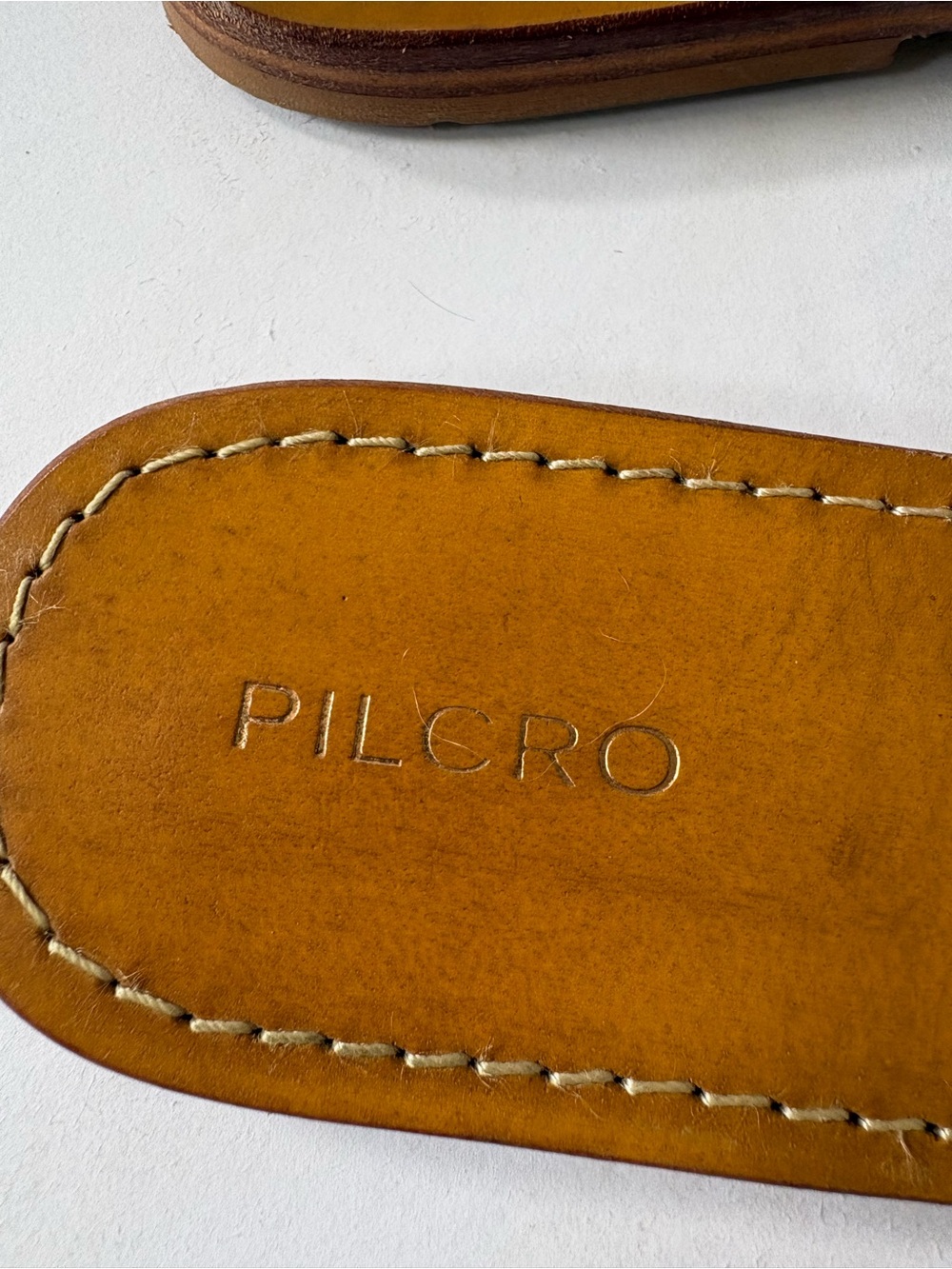 Anthropologie Pilcro Tie Up Gladiator Gold Leather Thong Sandals Flats 10 Resort - Picture 4 of 7